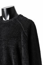 Load image into Gallery viewer, N/07 exclusive BOA FLEECE LOOSEY TOP (BLACK)