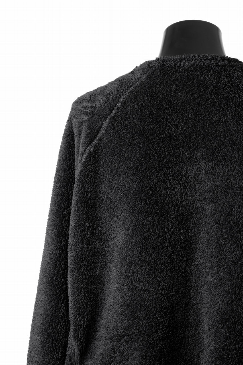 N/07 exclusive BOA FLEECE LOOSEY TOP (BLACK)