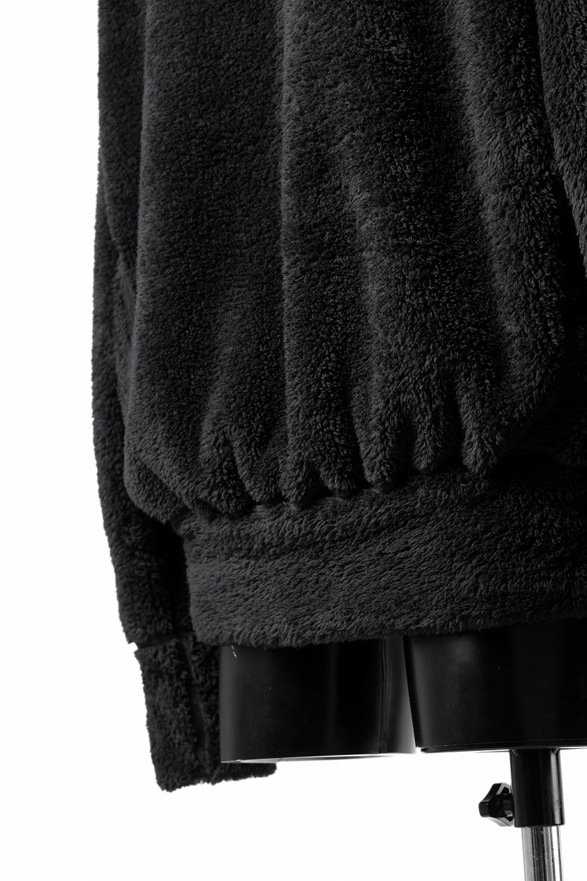 N/07 exclusive BOA FLEECE LOOSEY TOP (BLACK)