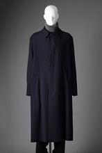 Load image into Gallery viewer, Y&#39;s for men  SOUTIEN COLLAR COAT / SMOOTH FLANNEL (NAVY)