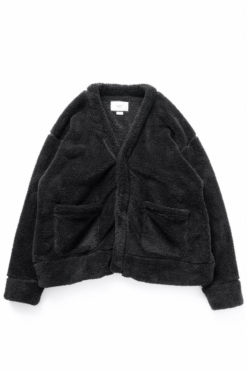 N/07 exclusive BOA FLEECE 3B CARDIGAN (BLACK)