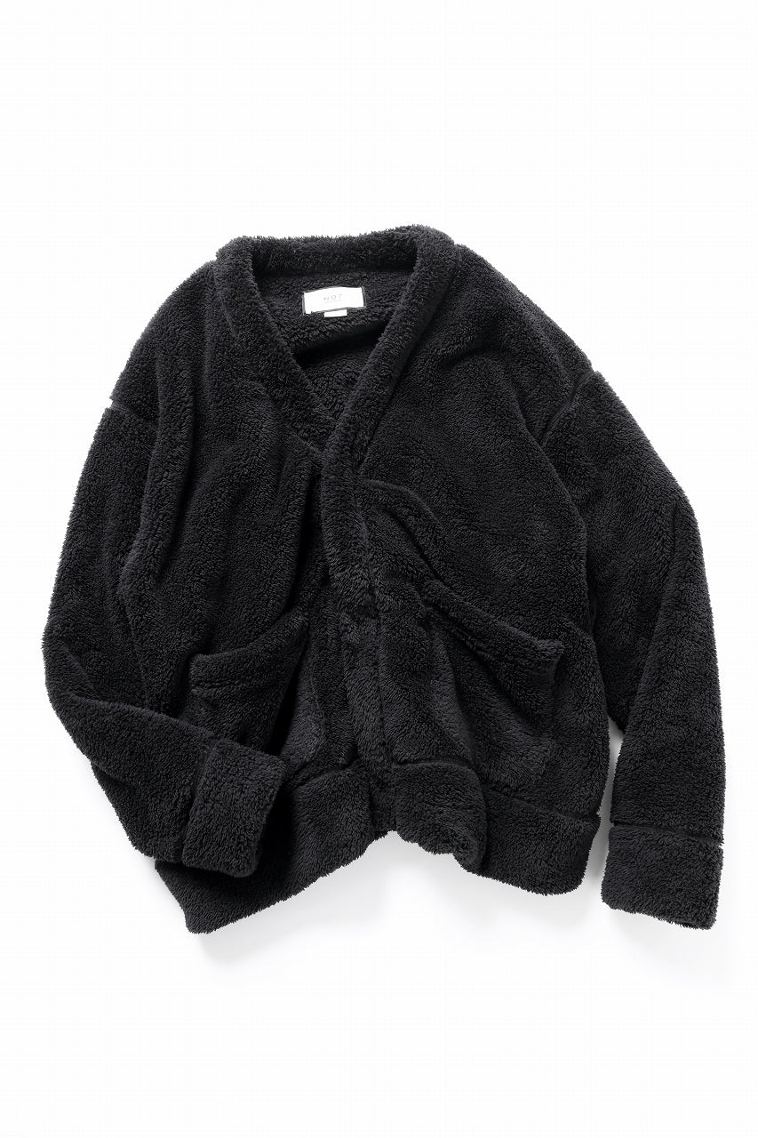 画像をギャラリービューアに読み込む, N/07 exclusive BOA FLEECE 3B CARDIGAN (BLACK)