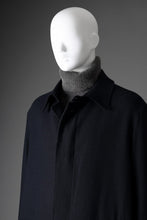 Load image into Gallery viewer, Y&#39;s for men  SOUTIEN COLLAR COAT / SMOOTH FLANNEL (NAVY)