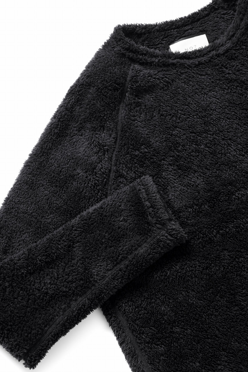 N/07 exclusive BOA FLEECE STRAIGHT TOP (BLACK)