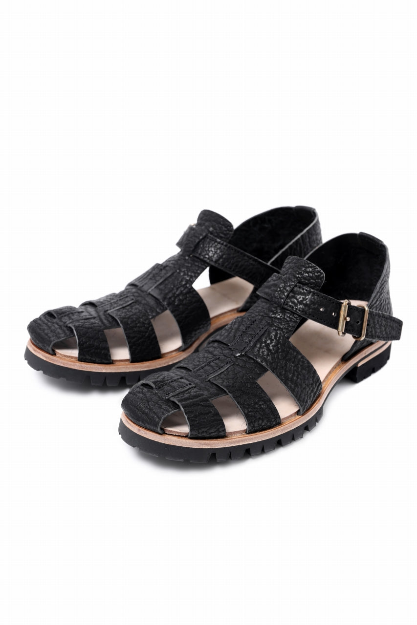 ierib Gurkha Sandals / Kesennuma Shark (BLACK)