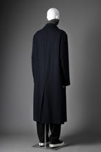 Load image into Gallery viewer, Y&#39;s for men  SOUTIEN COLLAR COAT / SMOOTH FLANNEL (NAVY)