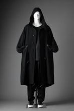 画像をギャラリービューアに読み込む, Y&#39;s for men MODS COAT WITH TOGGLE BUTTON / SMOOTH FLANNEL (BLACK)