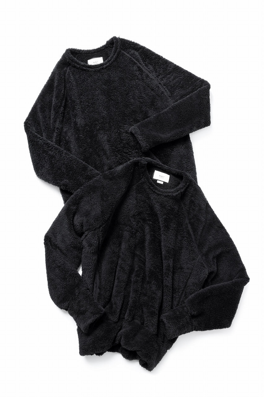 N/07 exclusive BOA FLEECE LOOSEY TOP (BLACK)