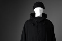 Load image into Gallery viewer, Y&#39;s for men MODS COAT WITH TOGGLE BUTTON / WOOL NYLON FLANNEL (BLACK)