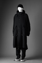 画像をギャラリービューアに読み込む, Y&#39;s for men MODS COAT WITH TOGGLE BUTTON / SMOOTH FLANNEL (BLACK)