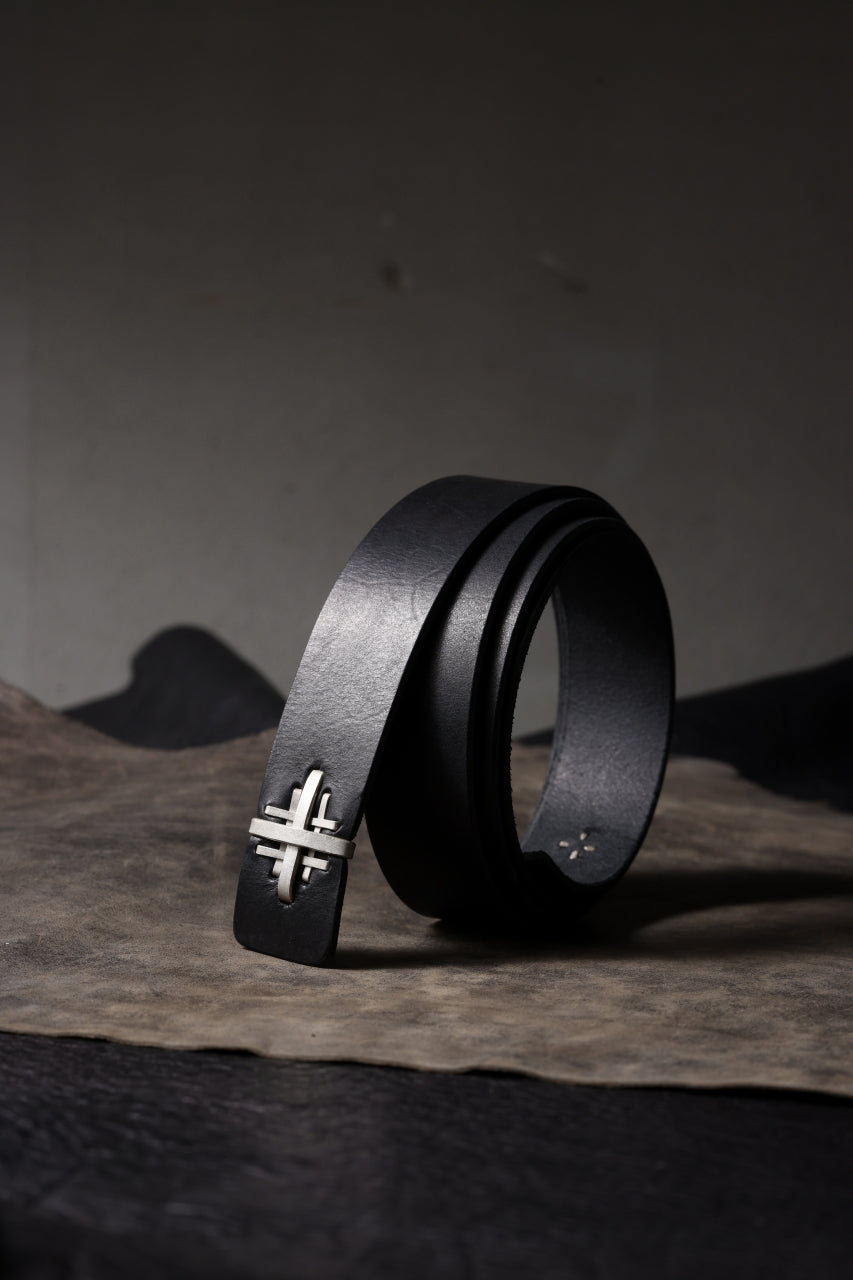 Load image into Gallery viewer, m.a+ double cross buckle medium belt / EX+1D GR3,0 (BLACK)