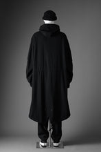 Load image into Gallery viewer, Y&#39;s for men MODS COAT WITH TOGGLE BUTTON / WOOL NYLON FLANNEL (BLACK)