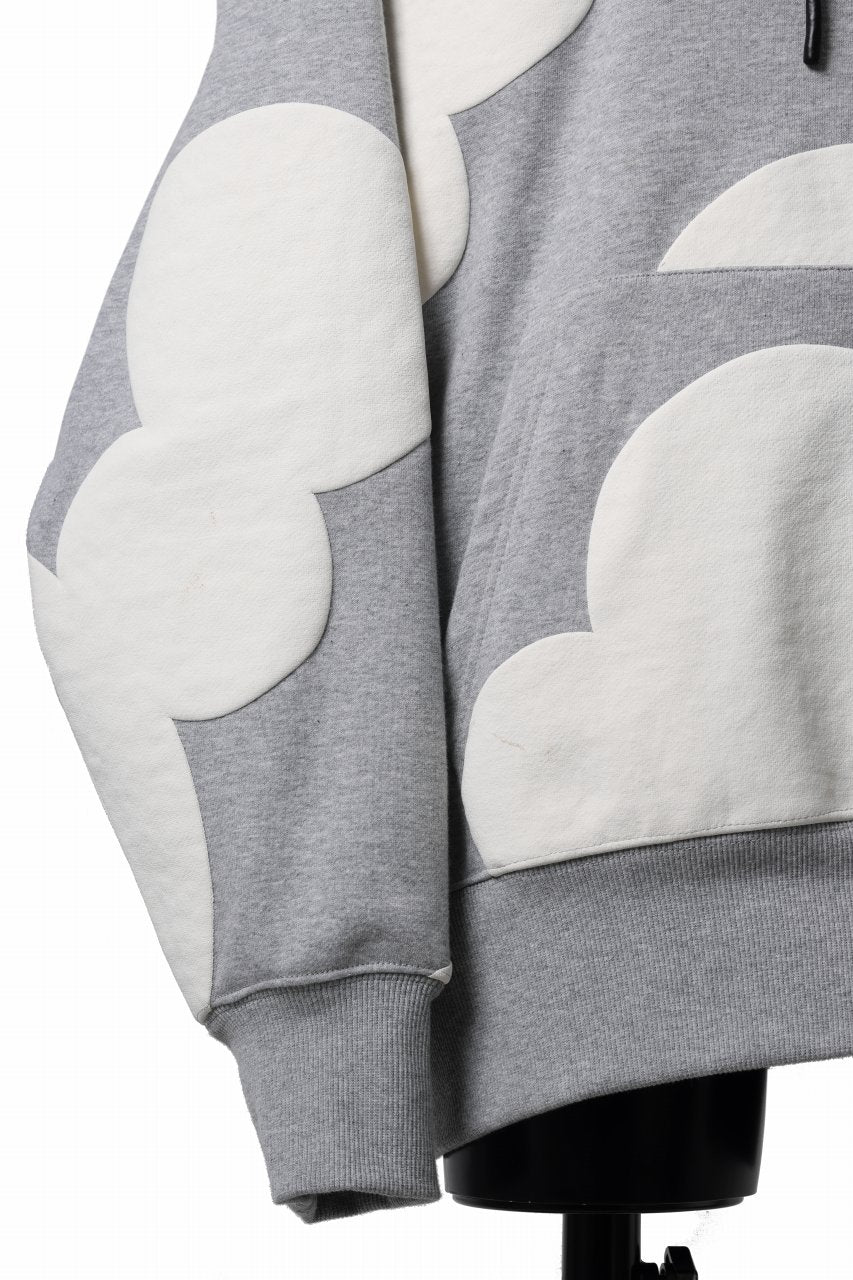 A.F ARTEFACT POLKA PATTERN SWEAT HOODIE (HEATHER GREY)