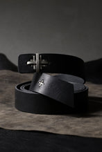 Load image into Gallery viewer, m.a+ double cross buckle medium belt / EX+1D GR3,0 (BLACK)