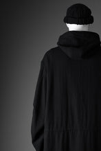 Load image into Gallery viewer, Y&#39;s for men MODS COAT WITH TOGGLE BUTTON / WOOL NYLON FLANNEL (BLACK)