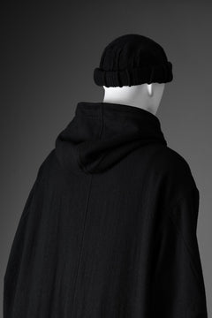 Load image into Gallery viewer, Y&#39;s for men MODS COAT WITH TOGGLE BUTTON / WOOL NYLON FLANNEL (BLACK)