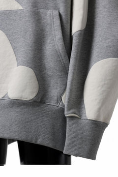 画像をギャラリービューアに読み込む, A.F ARTEFACT POLKA PATTERN SWEAT HOODIE (HEATHER GREY)