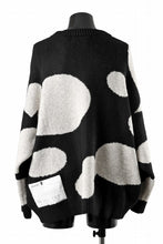 Load image into Gallery viewer, A.F ARTEFACT POLKA PATTERN BLEND KNIT CARDIGAN (BLACK x BEIGE)