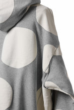 画像をギャラリービューアに読み込む, A.F ARTEFACT POLKA PATTERN SWEAT HOODIE (HEATHER GREY)