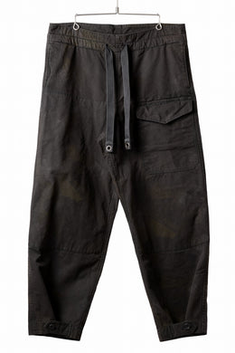 sus-sous limited trousers MK-0 / british military cotton (CAMOUFLAGE / sumi dyed)