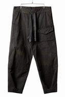 sus-sous limited trousers MK-0 / british military cotton (CAMOUFLAGE / sumi dyed)