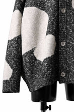 Load image into Gallery viewer, A.F ARTEFACT POLKA PATTERN BLEND KNIT CARDIGAN (GREY x BEIGE)