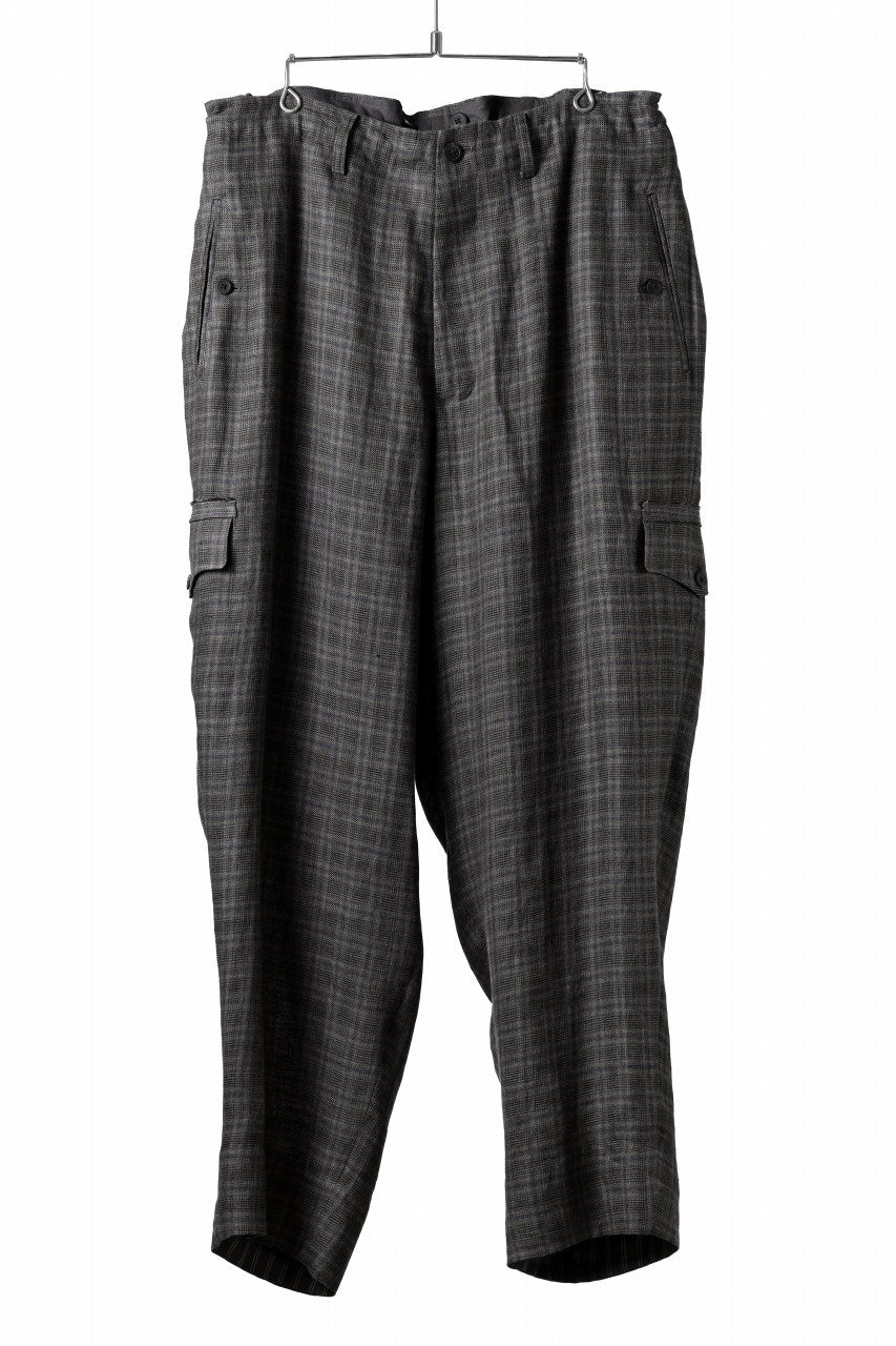y's for men スラックス Y's - Y's for men サイドライン テーパード型 ワイドスラックス