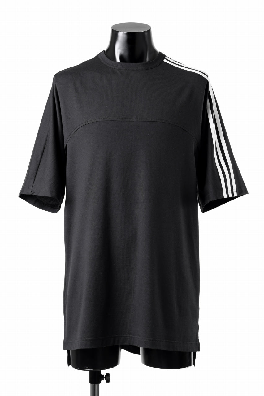 画像をギャラリービューアに読み込む, Y-3 Yohji Yamamoto 3 STRIPES SHORT SLEEVE TEE (BLACK)