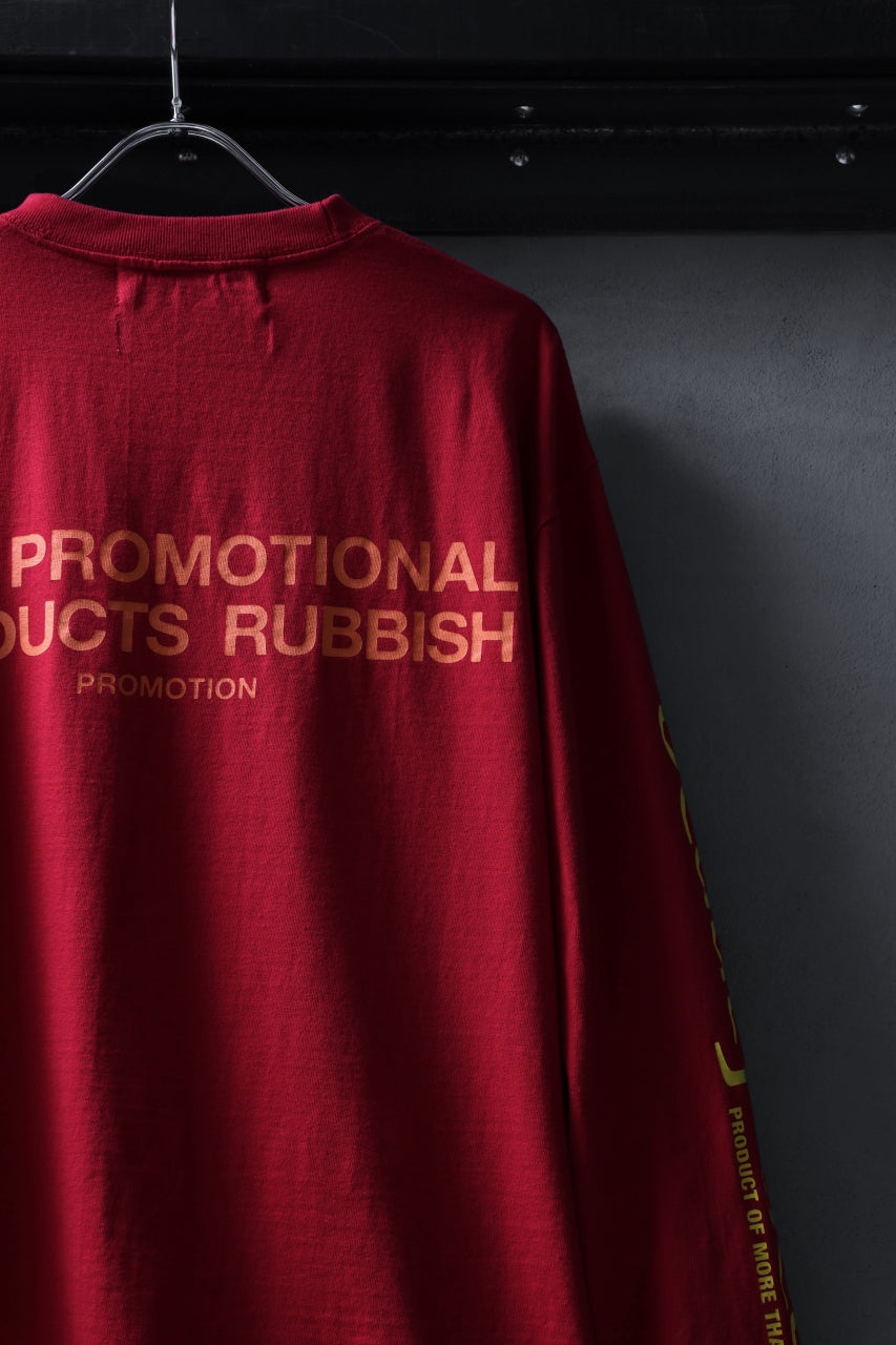 Load image into Gallery viewer, beauty : beast x 20471120 COLLABORATION L/S TEE _3 (RED x YELLOW)