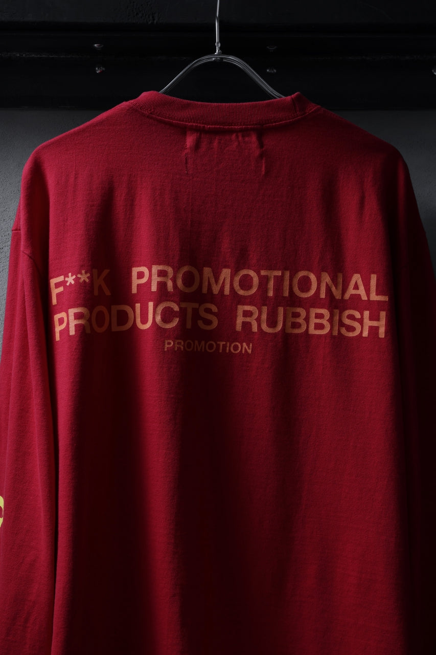 Load image into Gallery viewer, beauty : beast x 20471120 COLLABORATION L/S TEE _3 (RED x YELLOW)