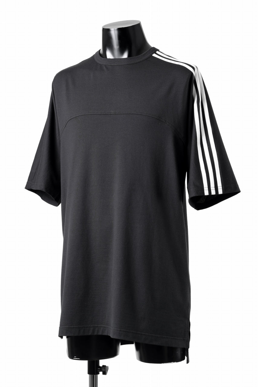 画像をギャラリービューアに読み込む, Y-3 Yohji Yamamoto 3 STRIPES SHORT SLEEVE TEE (BLACK)