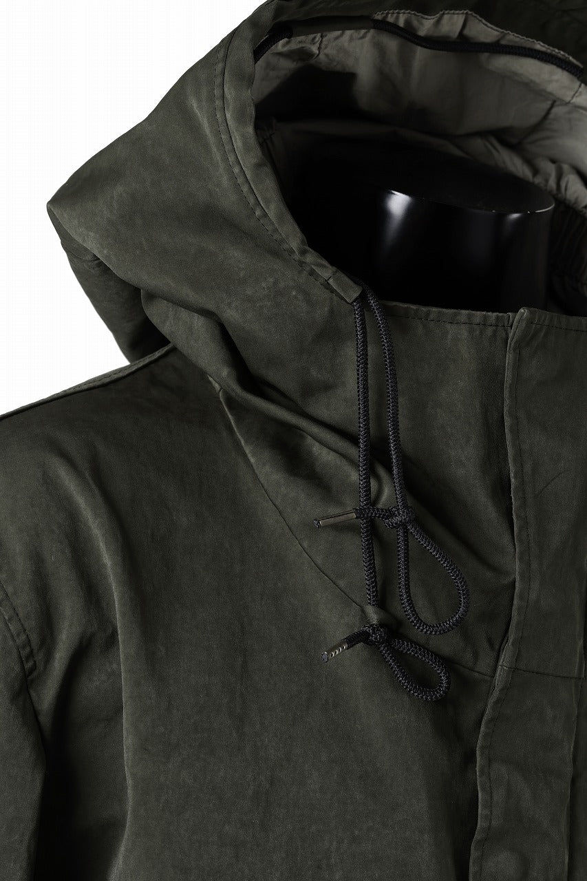 Ten c CYCLONE PARKA / GARMENT DYED OJJ (DARK GREEN)