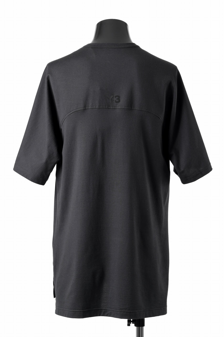 画像をギャラリービューアに読み込む, Y-3 Yohji Yamamoto 3 STRIPES SHORT SLEEVE TEE (BLACK)