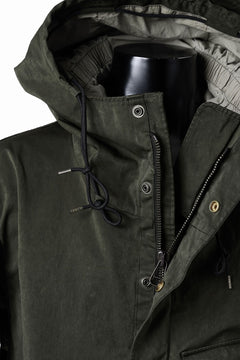 Load image into Gallery viewer, Ten c CYCLONE PARKA / GARMENT DYED OJJ (DARK GREEN)