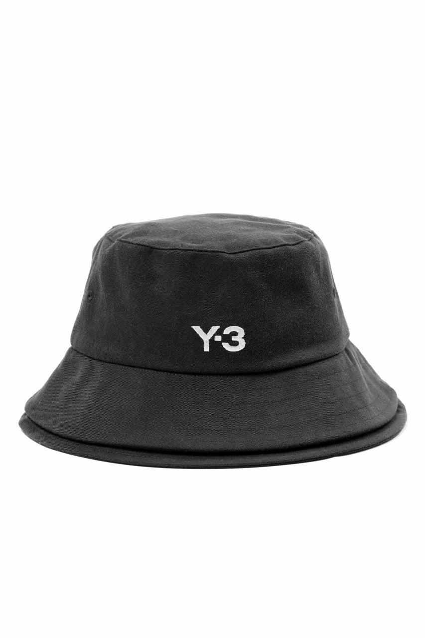 Y-3 Yohji Yamamoto 3 STRIPES DOUBLE BRIM HAT (BLACK)