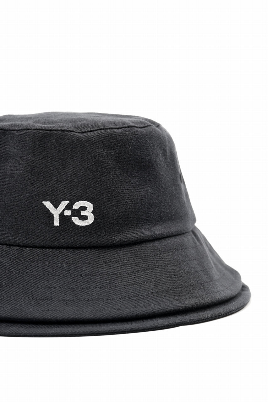 Y-3 Yohji Yamamoto 3 STRIPES DOUBLE BRIM HAT (BLACK)