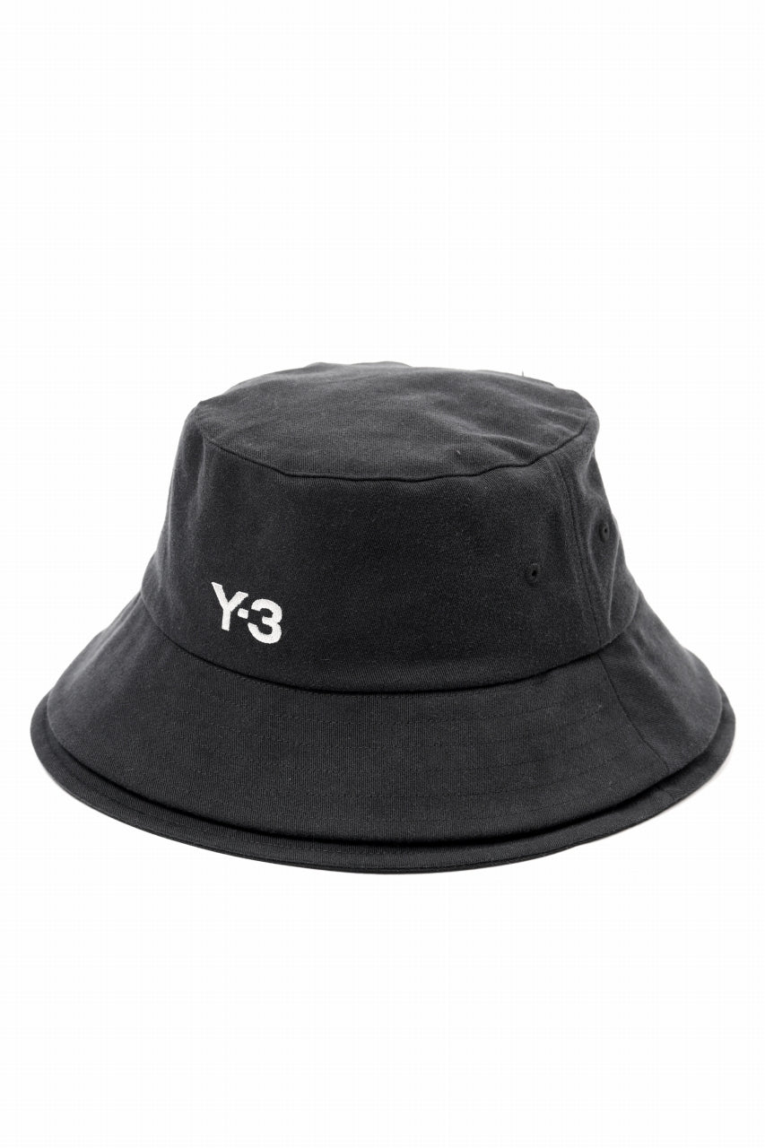 Y-3 Yohji Yamamoto 3 STRIPES DOUBLE BRIM HAT (BLACK)