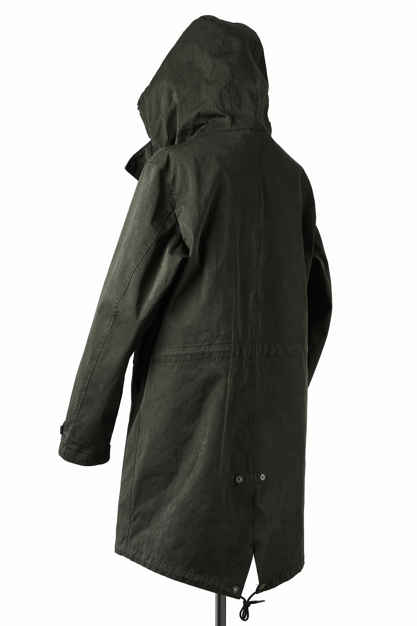 Ten c CYCLONE PARKA / GARMENT DYED OJJ (DARK GREEN)