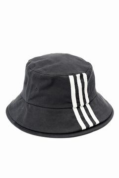 画像をギャラリービューアに読み込む, Y-3 Yohji Yamamoto 3 STRIPES DOUBLE BRIM HAT (BLACK)