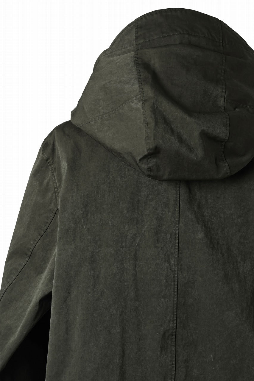 Ten c CYCLONE PARKA / GARMENT DYED OJJ (DARK GREEN)