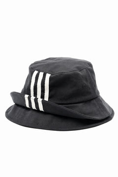 画像をギャラリービューアに読み込む, Y-3 Yohji Yamamoto 3 STRIPES DOUBLE BRIM HAT (BLACK)