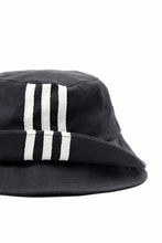 Load image into Gallery viewer, Y-3 Yohji Yamamoto 3 STRIPES DOUBLE BRIM HAT (BLACK)