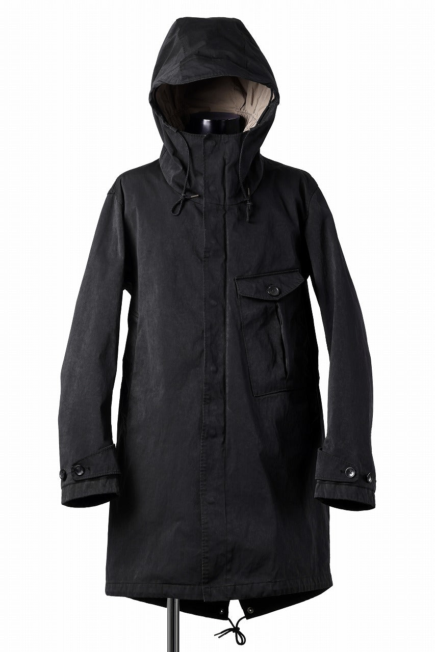 画像をギャラリービューアに読み込む, Ten c CYCLONE PARKA / GARMENT DYED OJJ (BLACK)