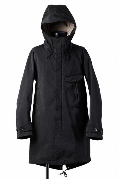 Ten c CYCLONE PARKA / GARMENT DYED OJJ (BLACK)