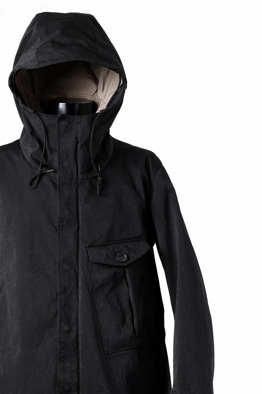 Ten c CYCLONE PARKA / GARMENT DYED OJJ (BLACK)