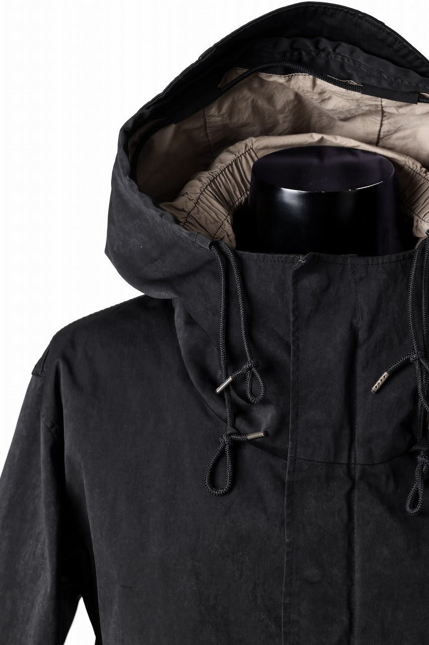 Ten c CYCLONE PARKA / GARMENT DYED OJJ (BLACK)