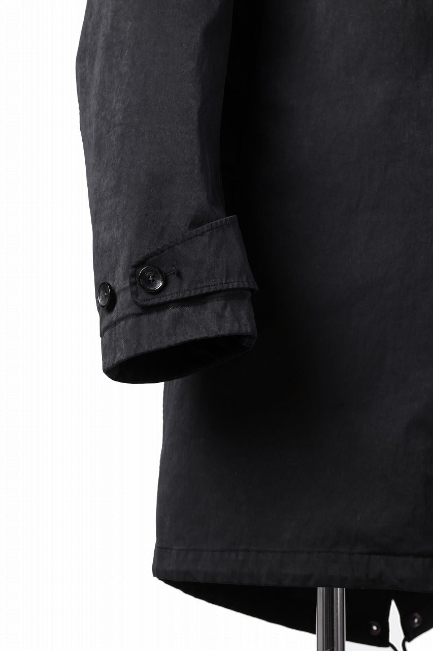 Ten c CYCLONE PARKA / GARMENT DYED OJJ (BLACK)