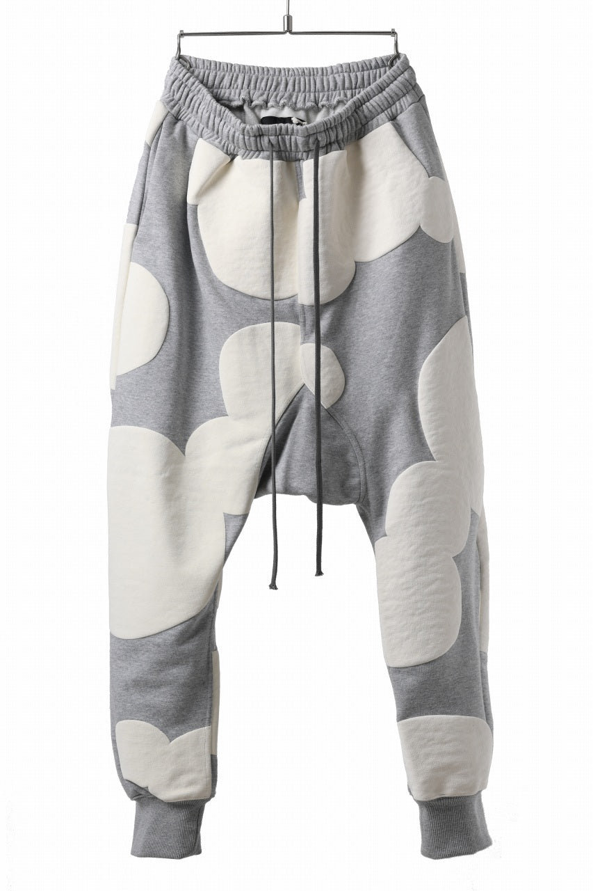 A.F ARTEFACT POLKA PATTERN SWEAT SAROUEL PANTS (HEATHER GREY)