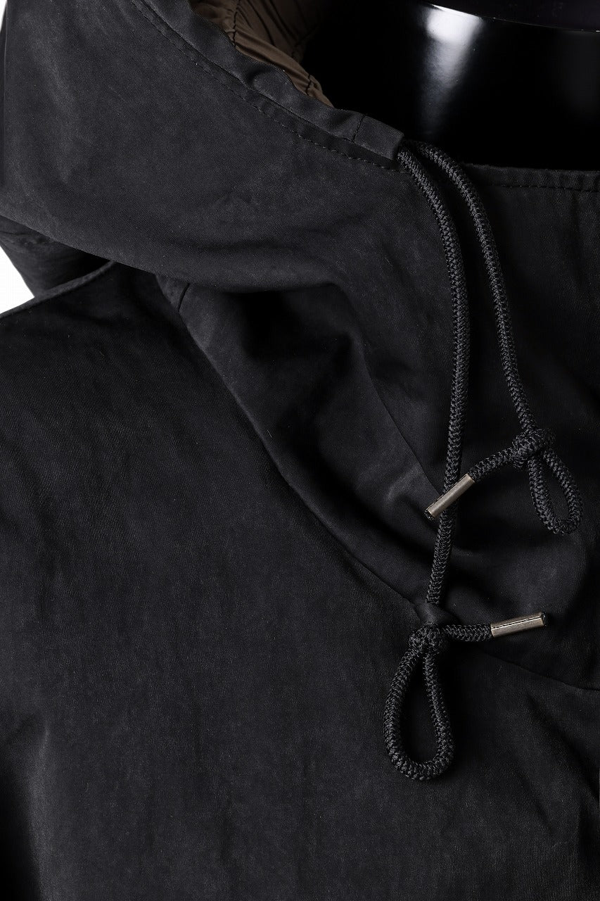 Ten c CYCLONE PARKA / GARMENT DYED OJJ (BLACK)