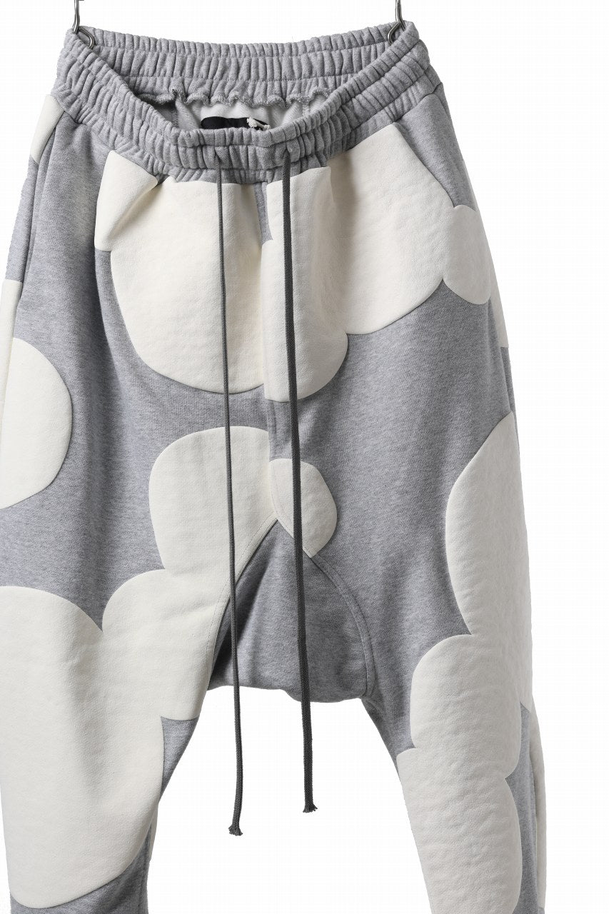 A.F ARTEFACT POLKA PATTERN SWEAT SAROUEL PANTS (HEATHER GREY)